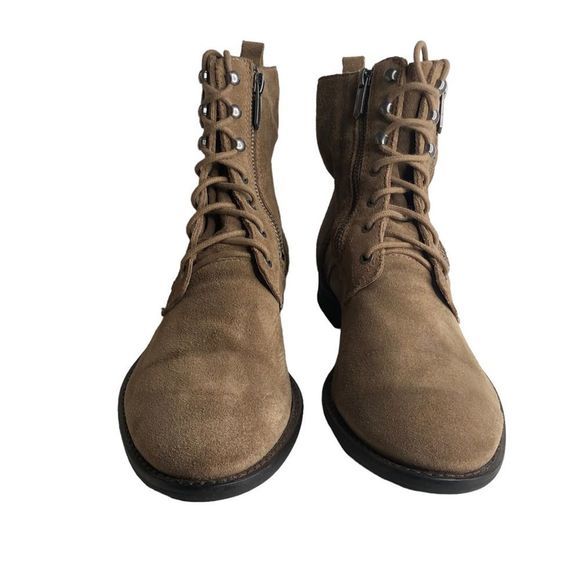 Sam Edelman Womens Mackay Ankle Boots Booties Brown Leather Zipper Combat 10.5 M - Picture 7 of 11